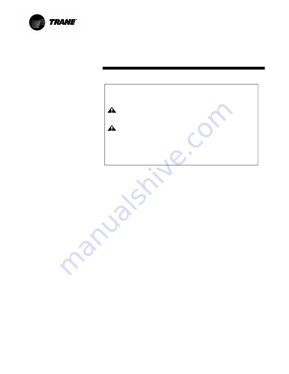 Trane CSRA025FAF0 Installation Operation & Maintenance Download Page 4