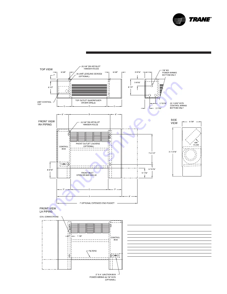 Trane Force-Flo Installation Operation & Maintenance Download Page 35