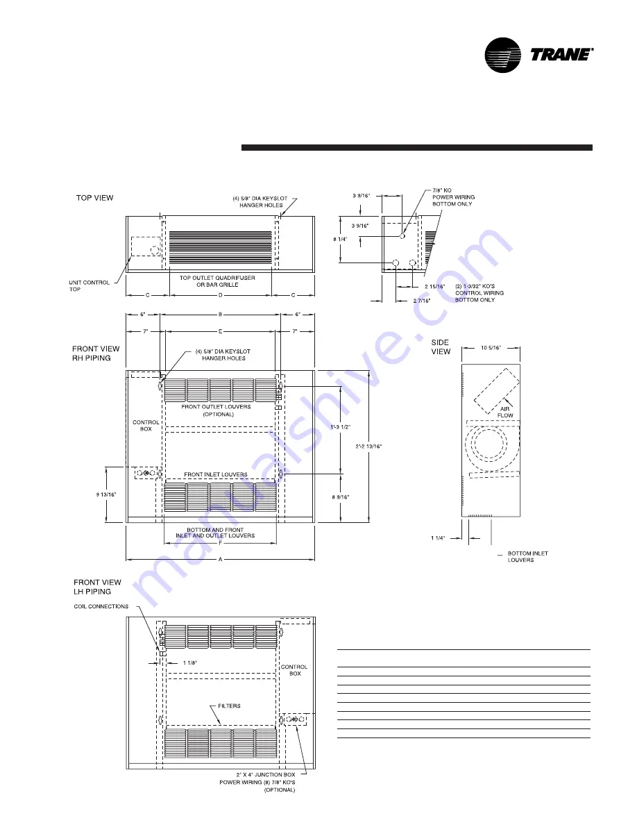 Trane Force-Flo Installation Operation & Maintenance Download Page 39