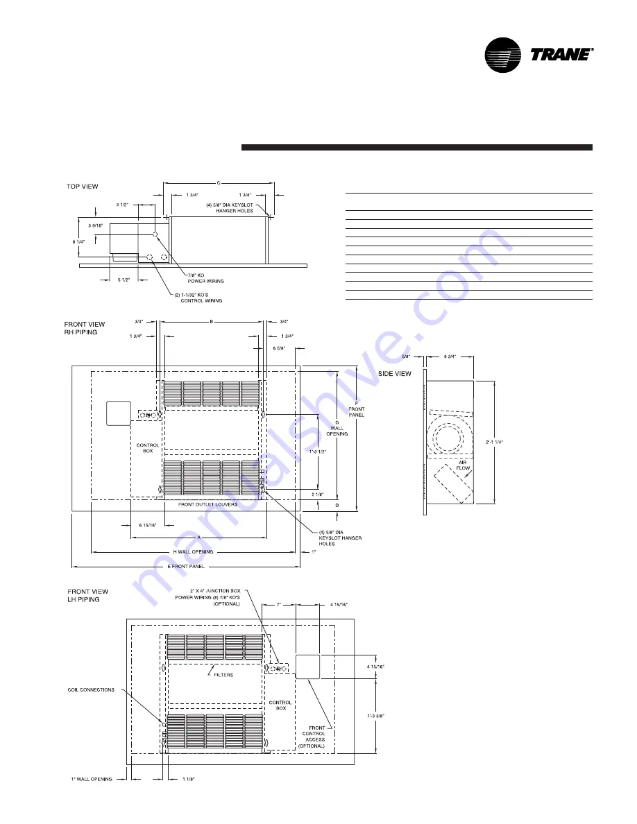 Trane Force-Flo Installation Operation & Maintenance Download Page 43