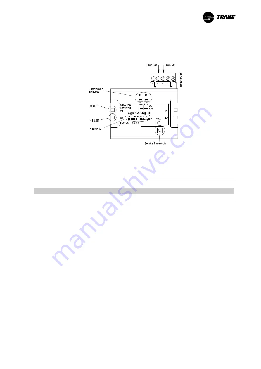 Trane LonWorks TR200 Скачать руководство пользователя страница 14