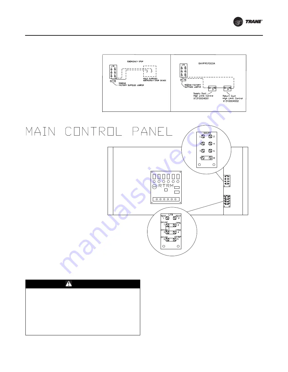 Trane RRU120 D B Series Installation, Operation And Maintenance Manual Download Page 27