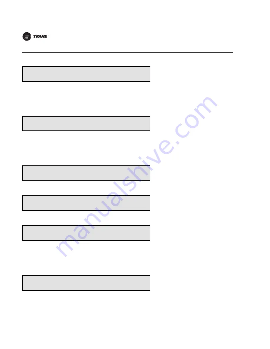 Trane S*HF*20-75 Troubleshooting Manual Download Page 58