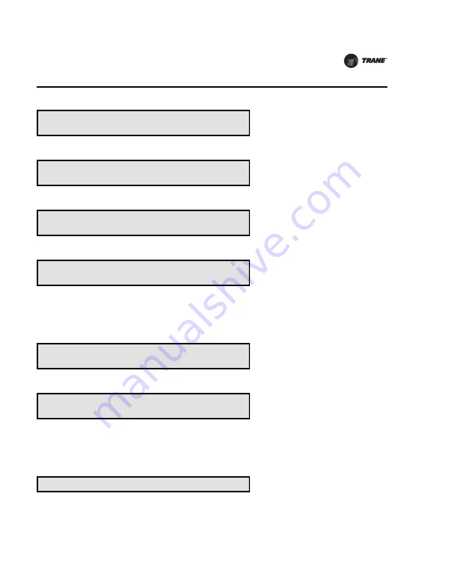 Trane S*HF*20-75 Troubleshooting Manual Download Page 87