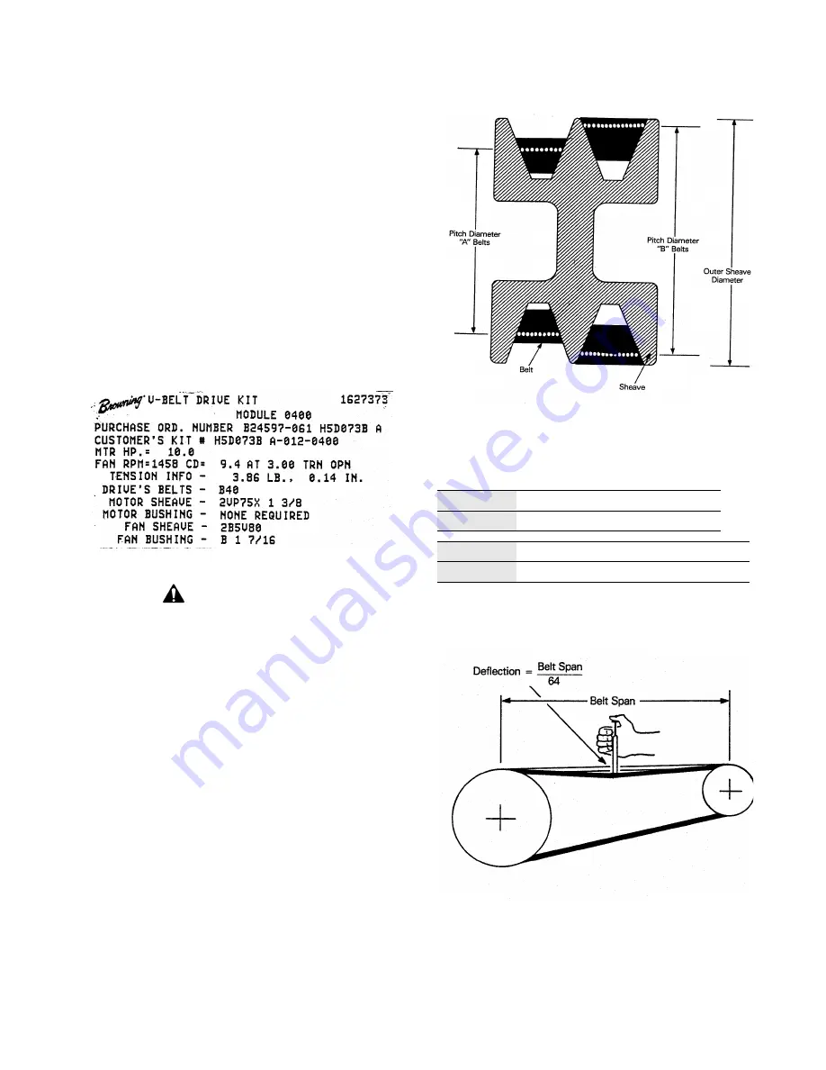 Trane T-Series Installation And Maintenance Manual Download Page 58