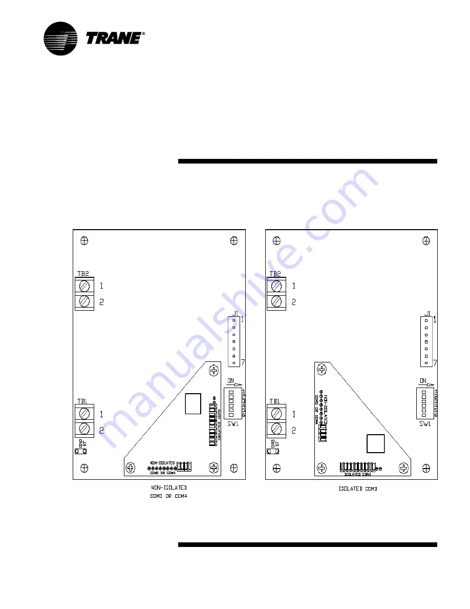 Trane TCI-3 Installation Manual Download Page 1