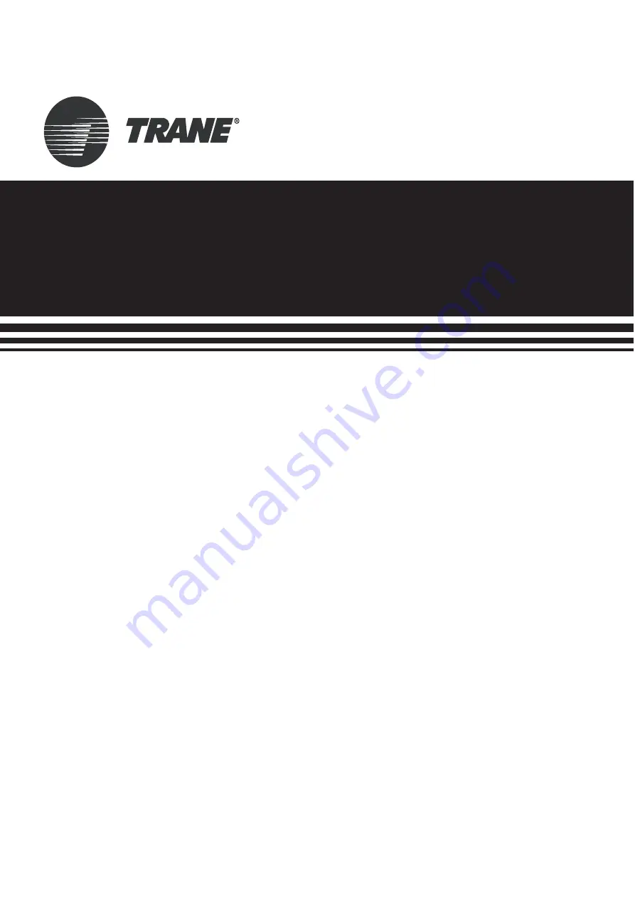 Trane TVR 5G Owner'S Manual Download Page 1