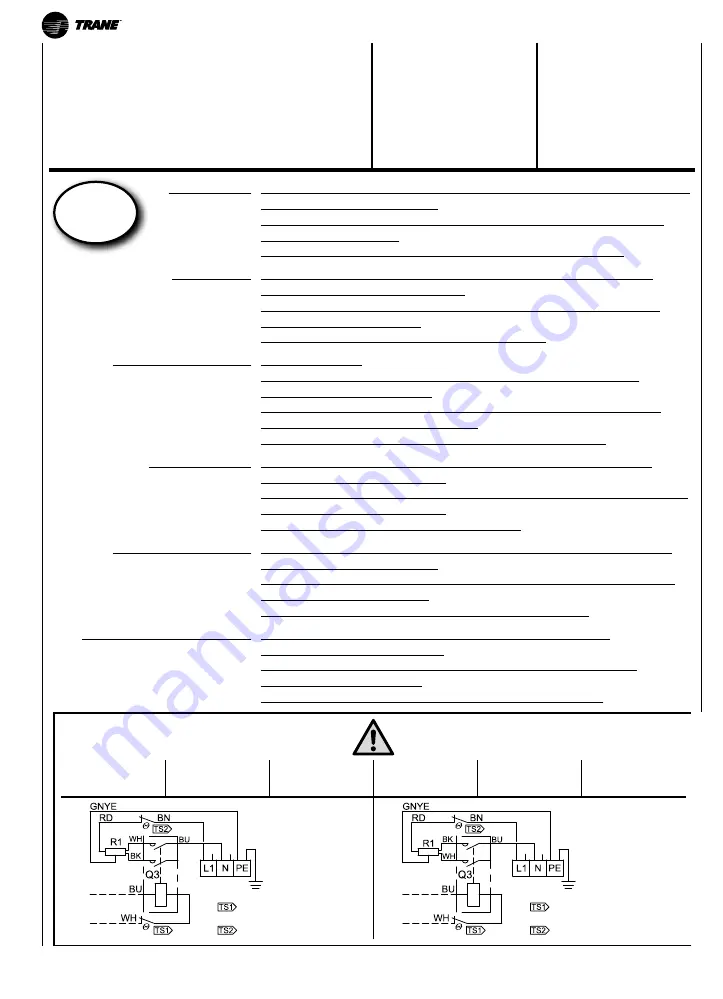 Trane UNT-SVU011C Series Technical Manual Download Page 74