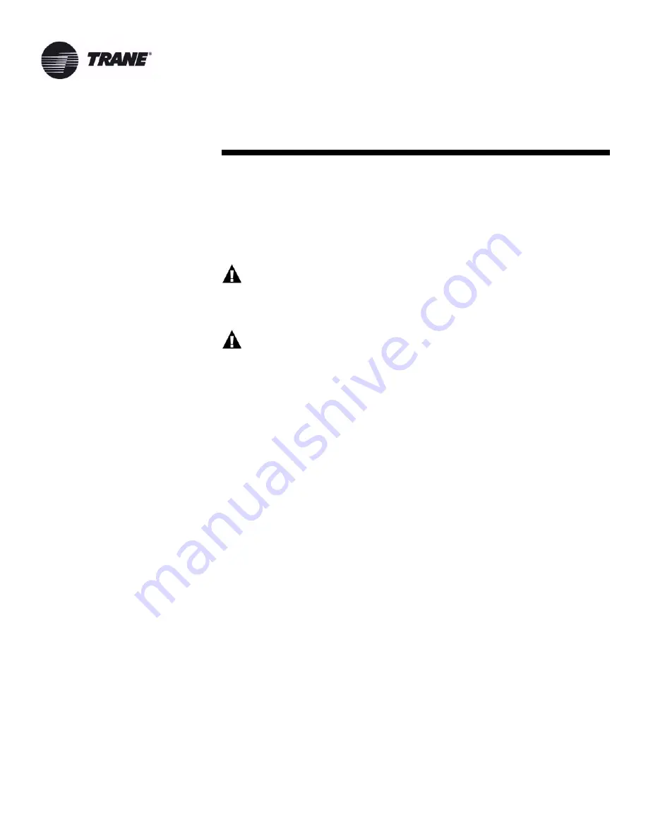 Trane UV-SVN02B-EN Installation Operation & Maintenance Download Page 2