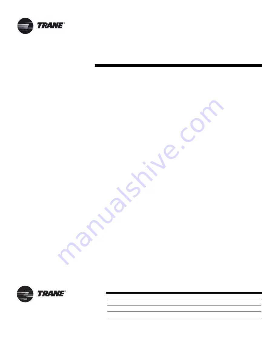 Trane UV-SVN02B-EN Installation Operation & Maintenance Download Page 52