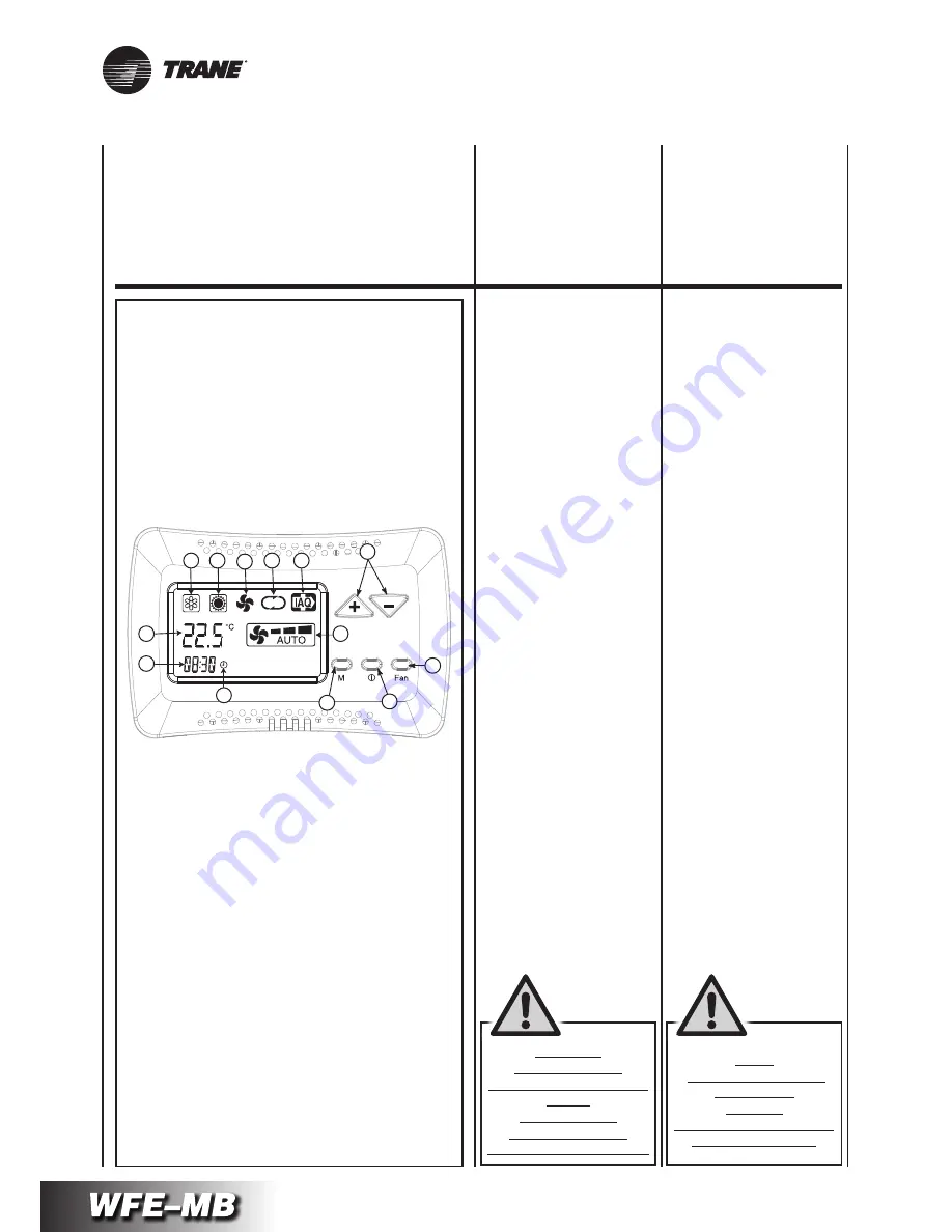 Trane WFE 1 Technical Manual Download Page 100