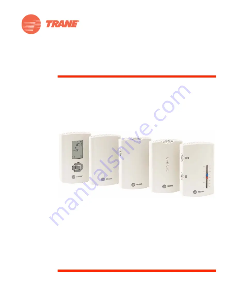 Trane Wired Temperature Sensors Installation, Operation And Maintenance Manual Download Page 1