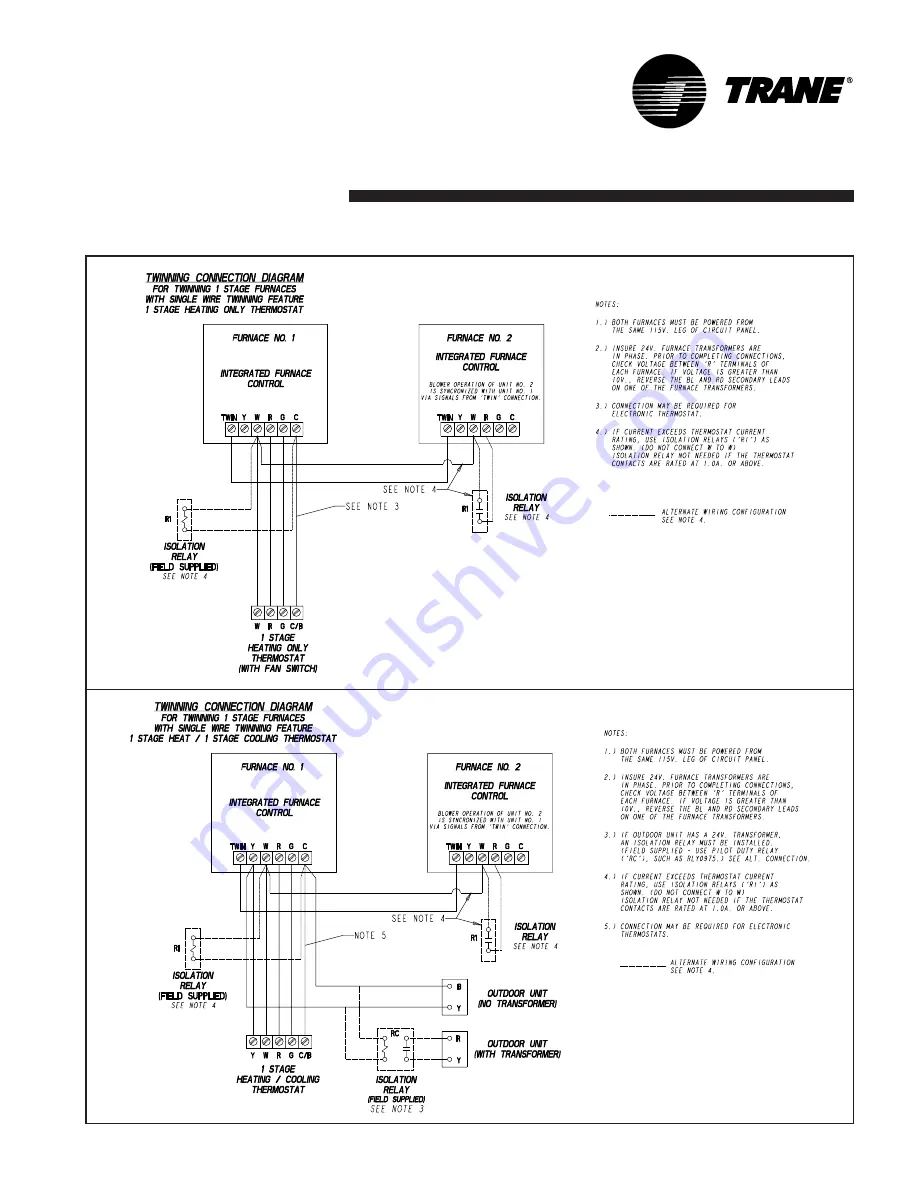 Trane XR 80 TUD1A040A9241A Скачать руководство пользователя страница 13