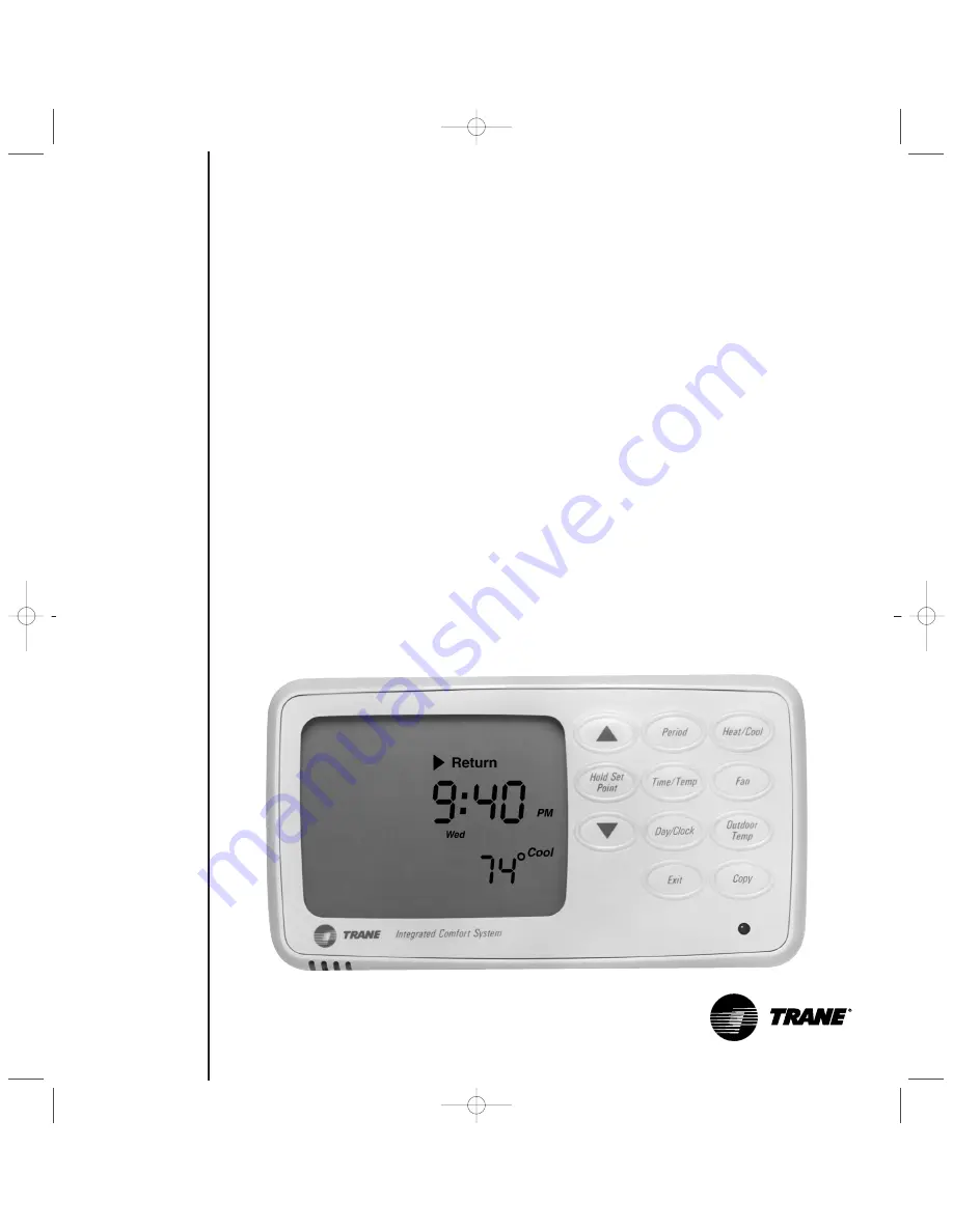 Trane ZUSTATALP510 Manual Manual Download Page 1