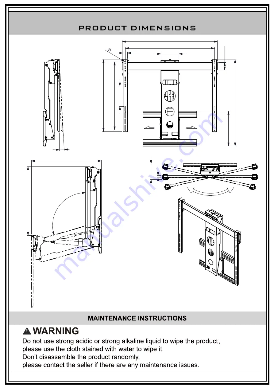 Tranquil Mount TMO-800E1 Installation Manual Download Page 8