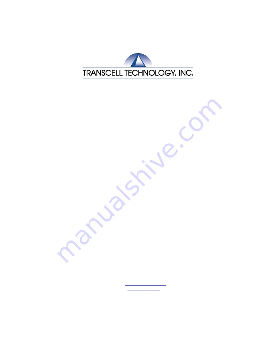 Transcell Technology EL 3000 Operation Manual Download Page 1