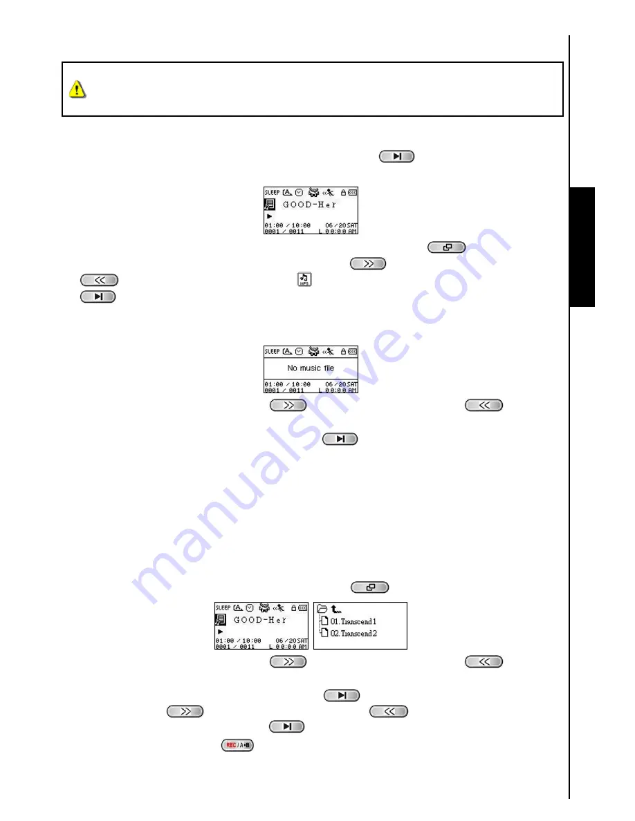 Transcend MP630 User Manual Download Page 14