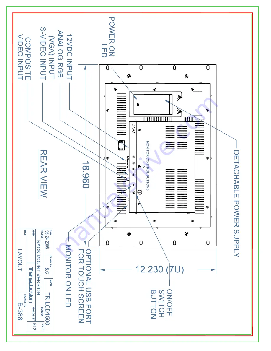 Transduction TR-LCD1500-PM User Manual Download Page 17