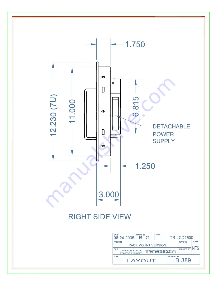 Transduction TR-LCD1500-PM User Manual Download Page 18