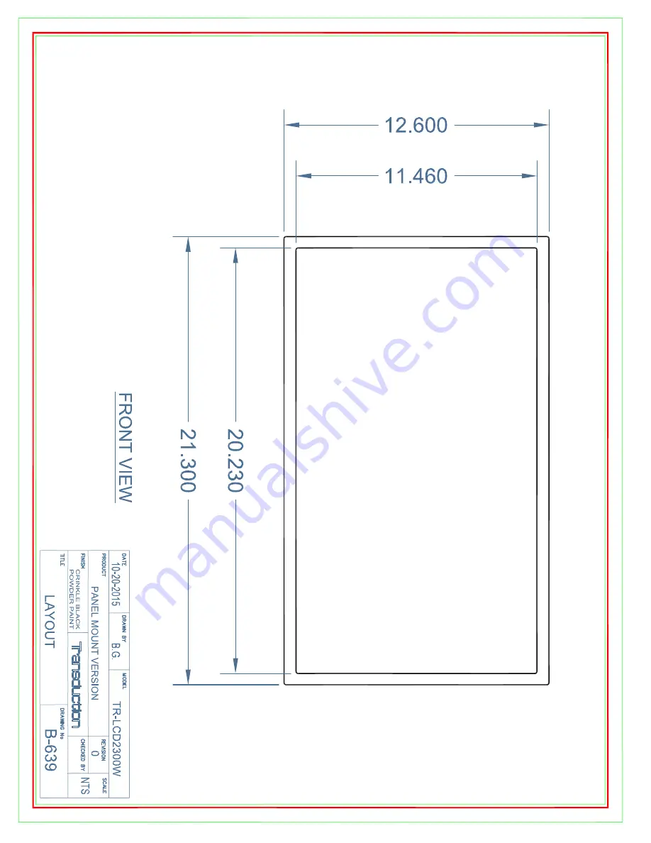 Transduction TR-LCD2300W User Manual Download Page 28