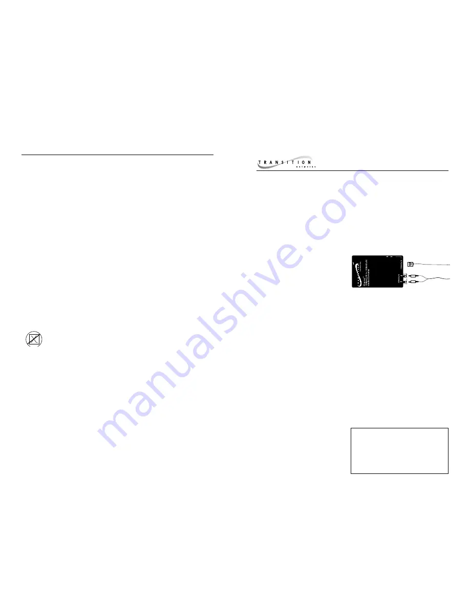 Transition Networks E-100BTX-FX-04(LH) User Manual Download Page 1