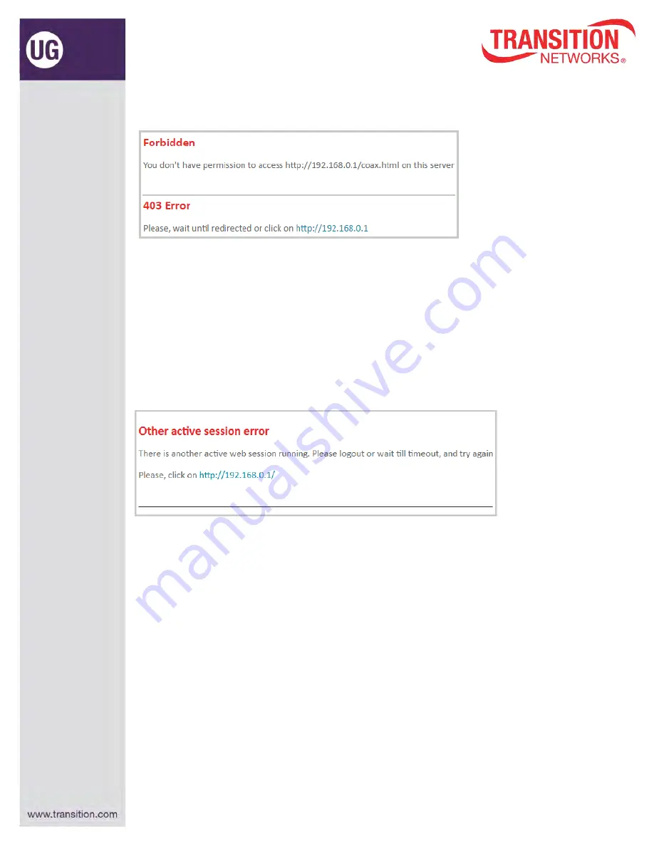 Transition Networks E02PD4052-111 User Manual Download Page 20