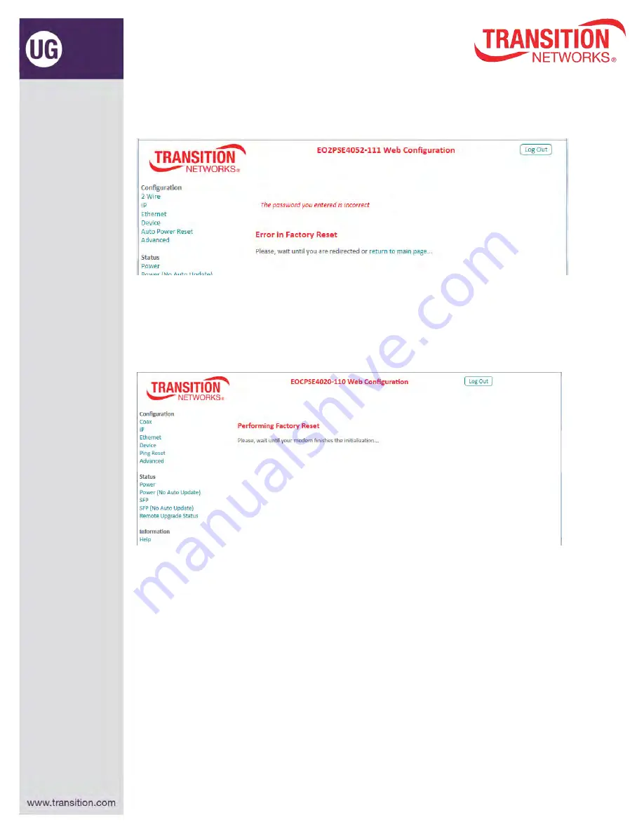 Transition Networks E02PD4052-111 User Manual Download Page 39