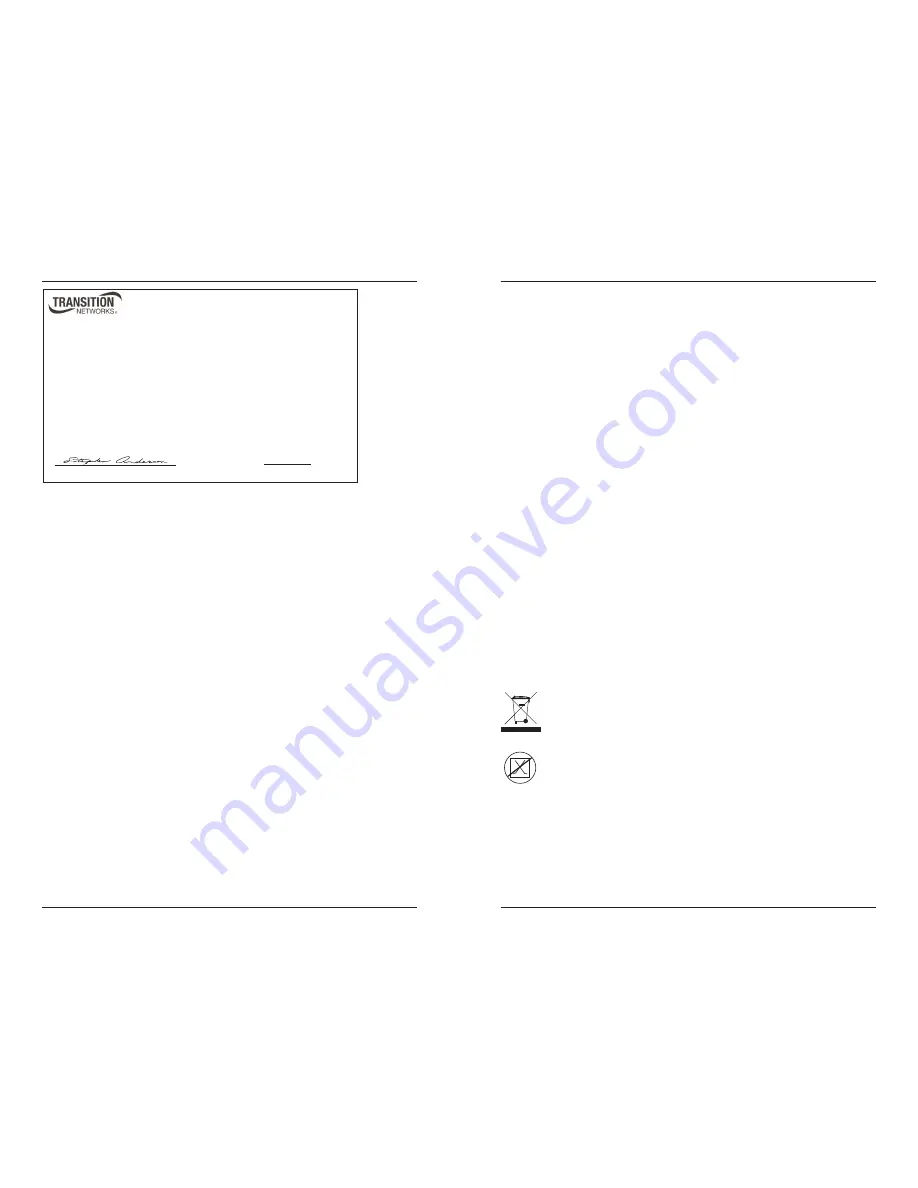 Transition Networks J/FE-CF-03(LH) Скачать руководство пользователя страница 6