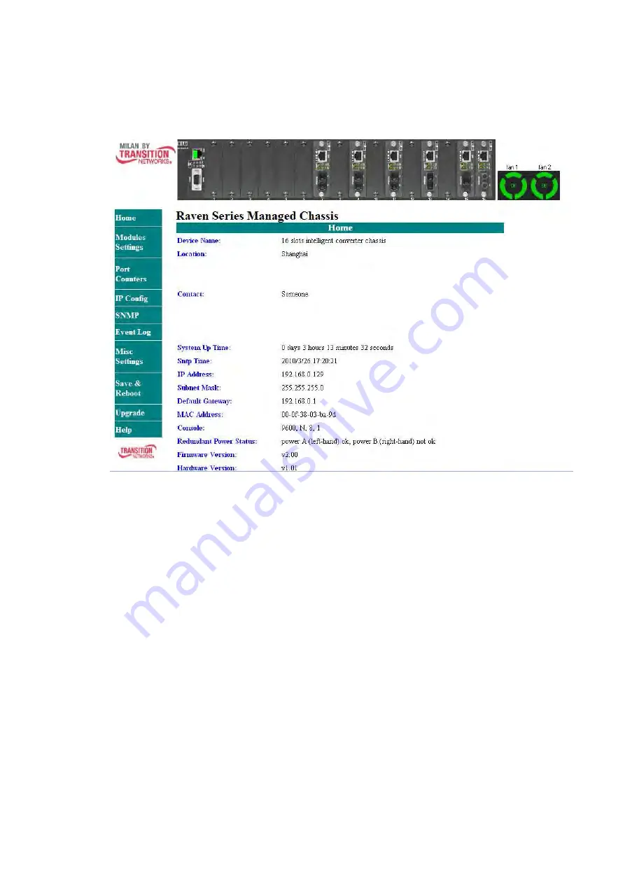 Transition Networks Milan MIL-RCM16A-V2 Скачать руководство пользователя страница 33