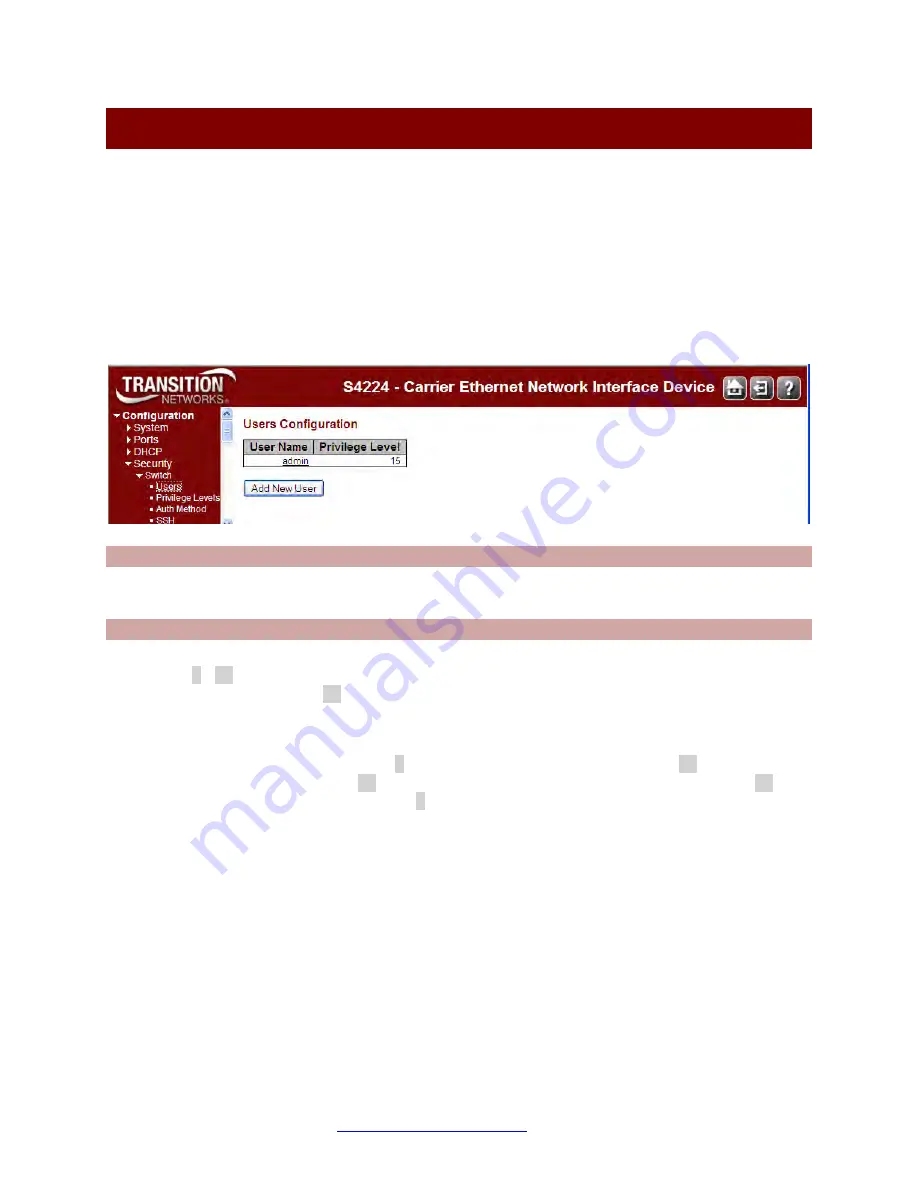 Transition Networks S4224 Скачать руководство пользователя страница 49