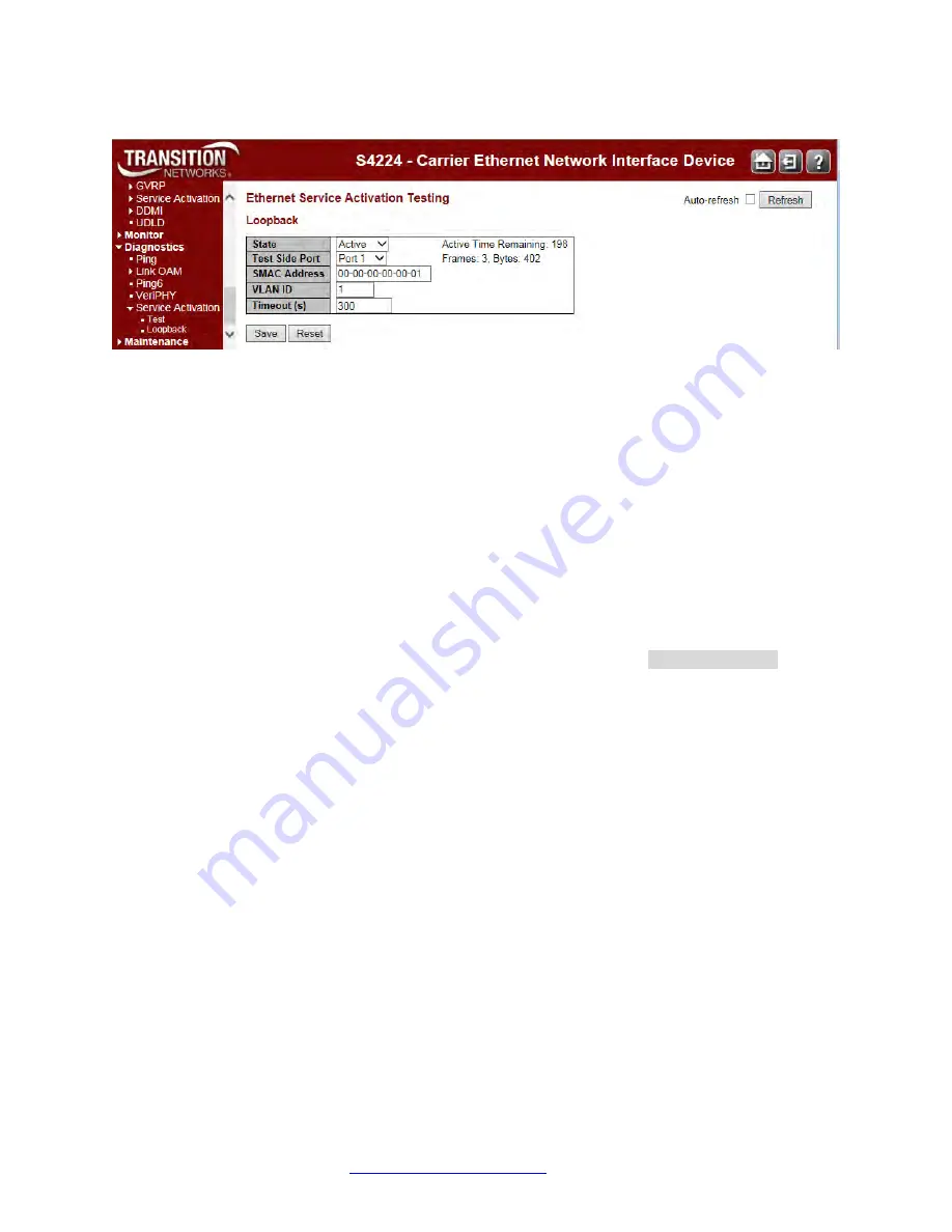 Transition Networks S4224 Web User Manual Download Page 532