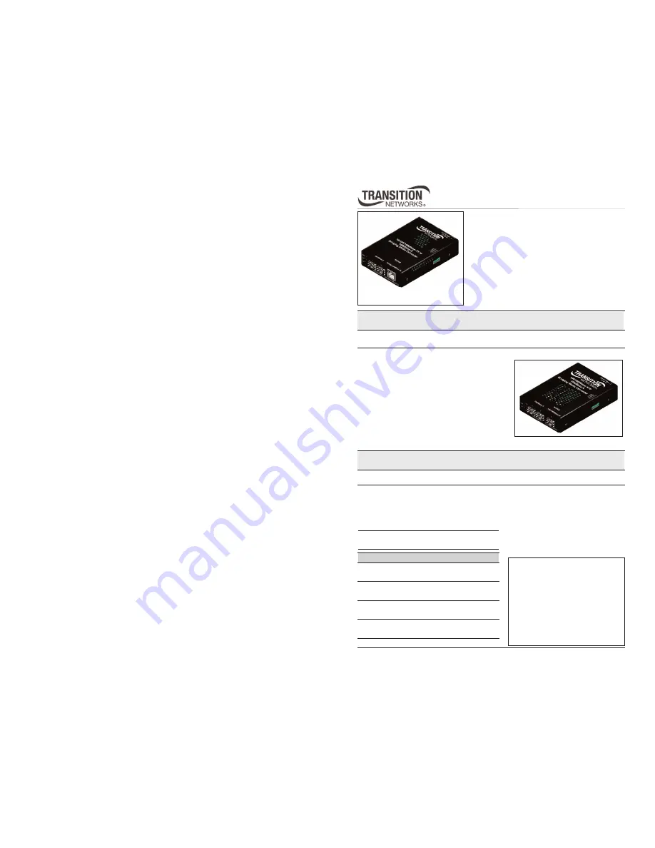 Transition Networks SGFEB1040-140 User Manual Download Page 1