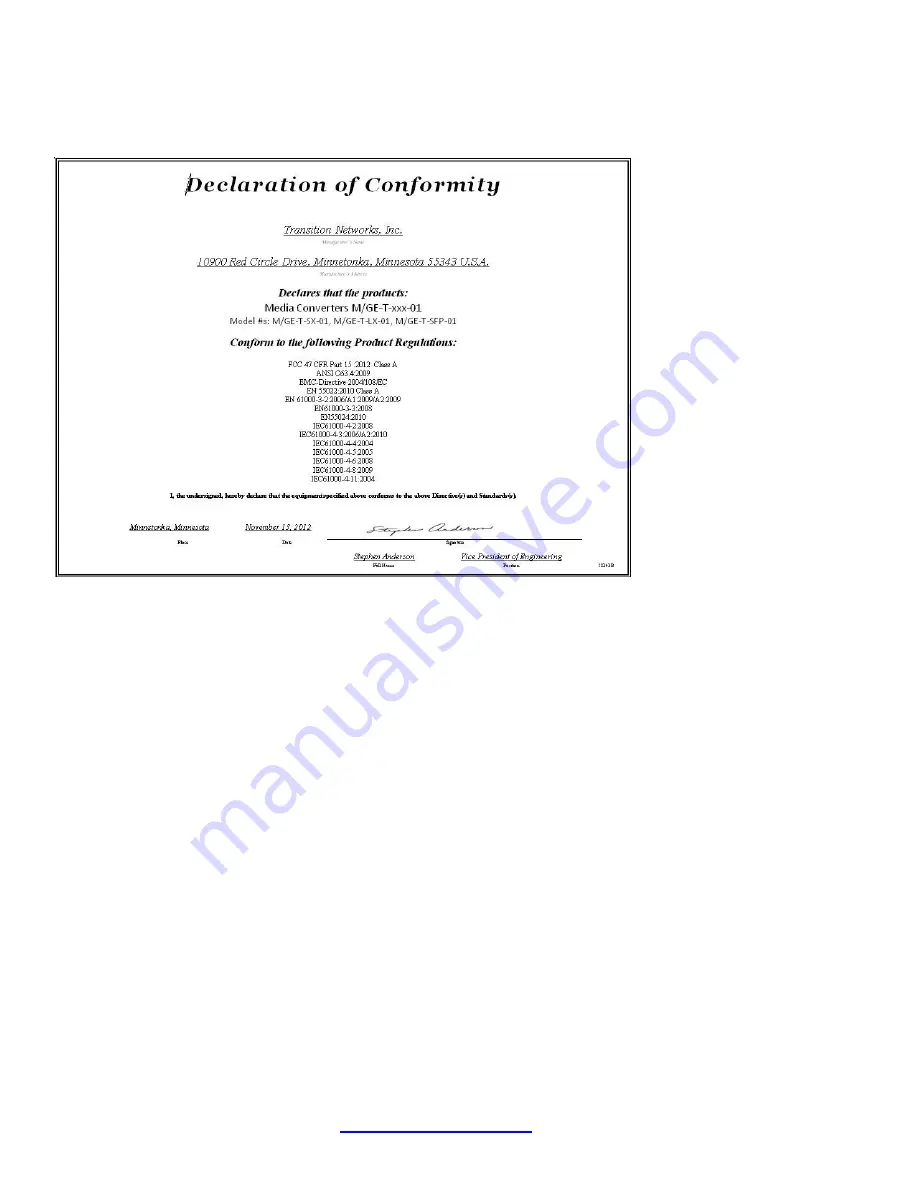 Transition M/GE-T Series User Manual Download Page 10