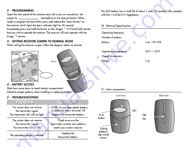 Transmitter Solutions Stinger 2 315 Скачать руководство пользователя страница 2