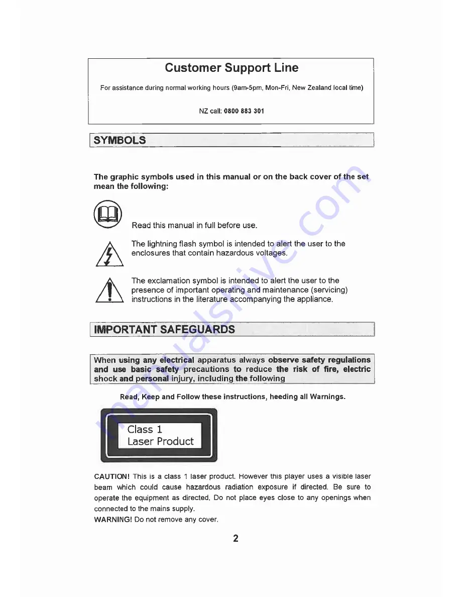 Transonic TC-2288LCD/DVD Instruction Manual Download Page 3