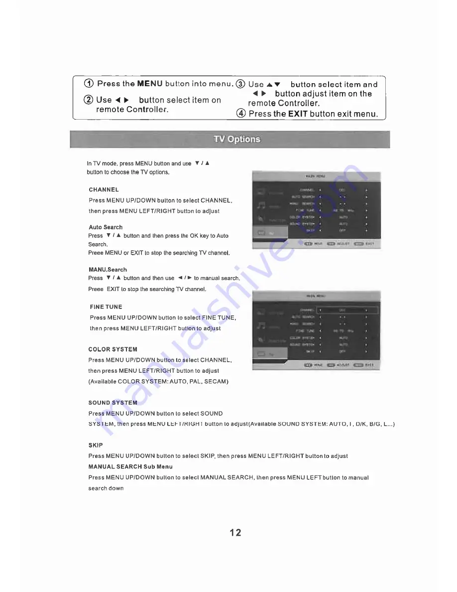 Transonic TC-2288LCD/DVD Скачать руководство пользователя страница 13