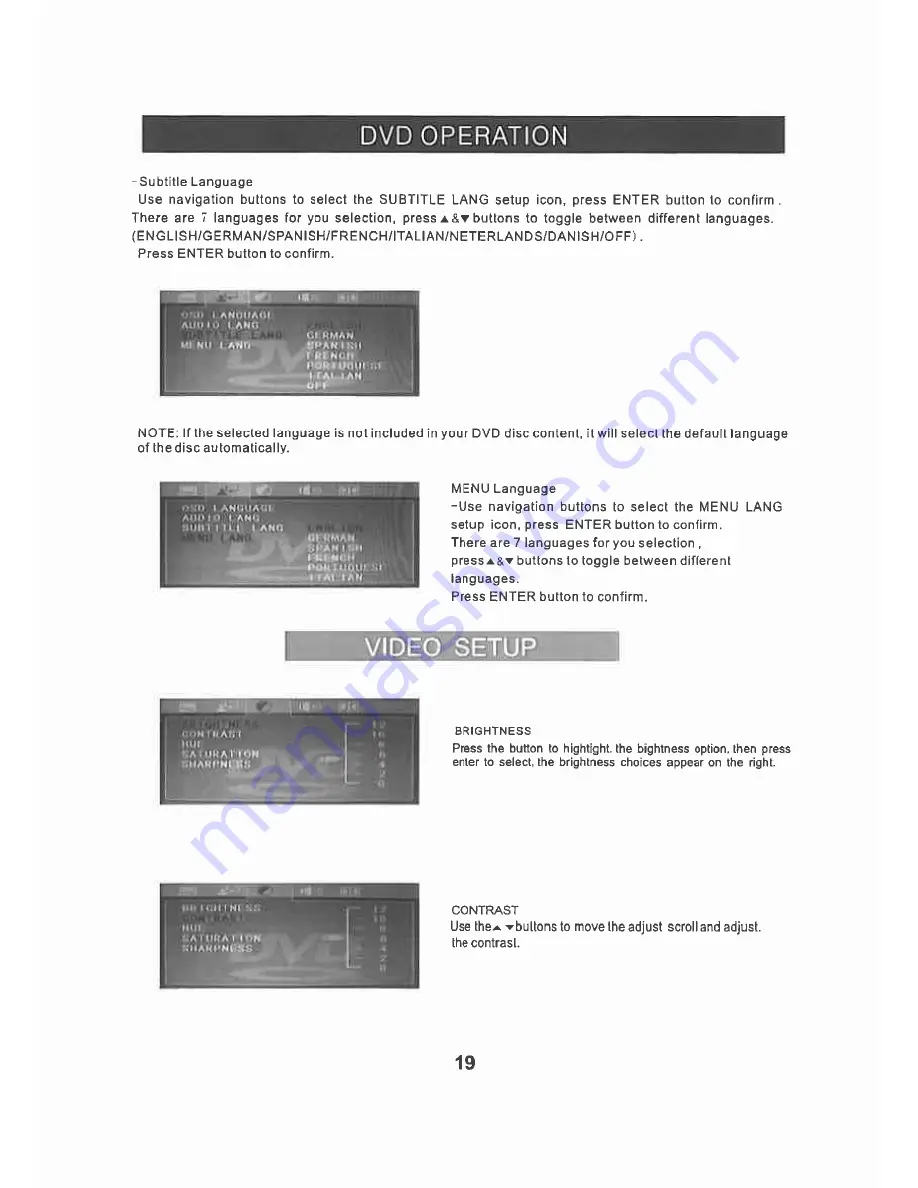 Transonic TC-2288LCD/DVD Скачать руководство пользователя страница 20