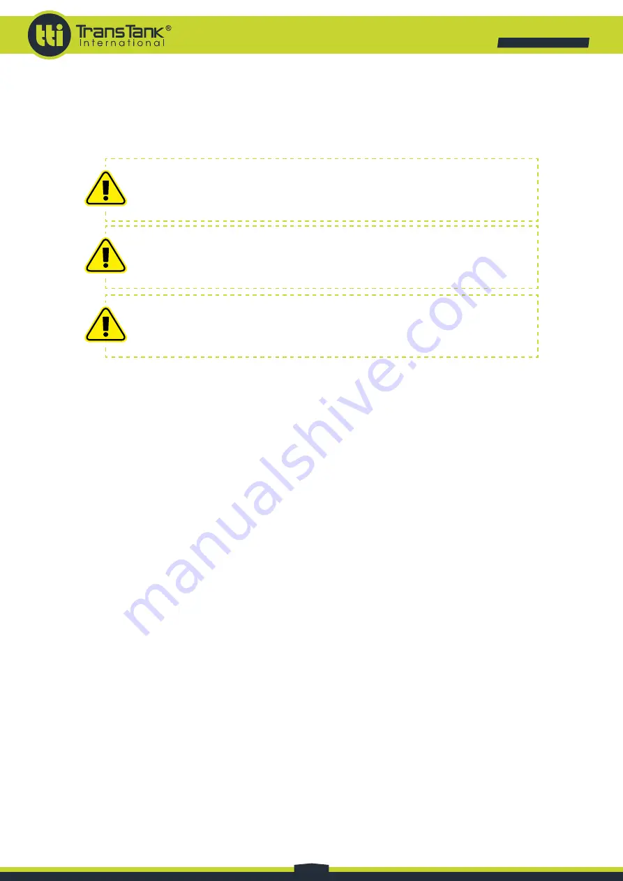 TransTank GlidePath Operator'S Handbook Manual Download Page 4