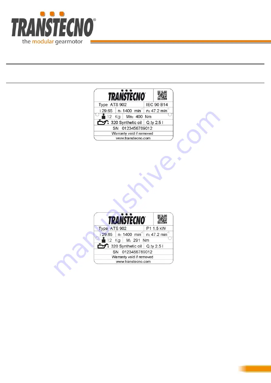 Transtecno Alu Series Installation And Maintenance Instructions Manual Download Page 7