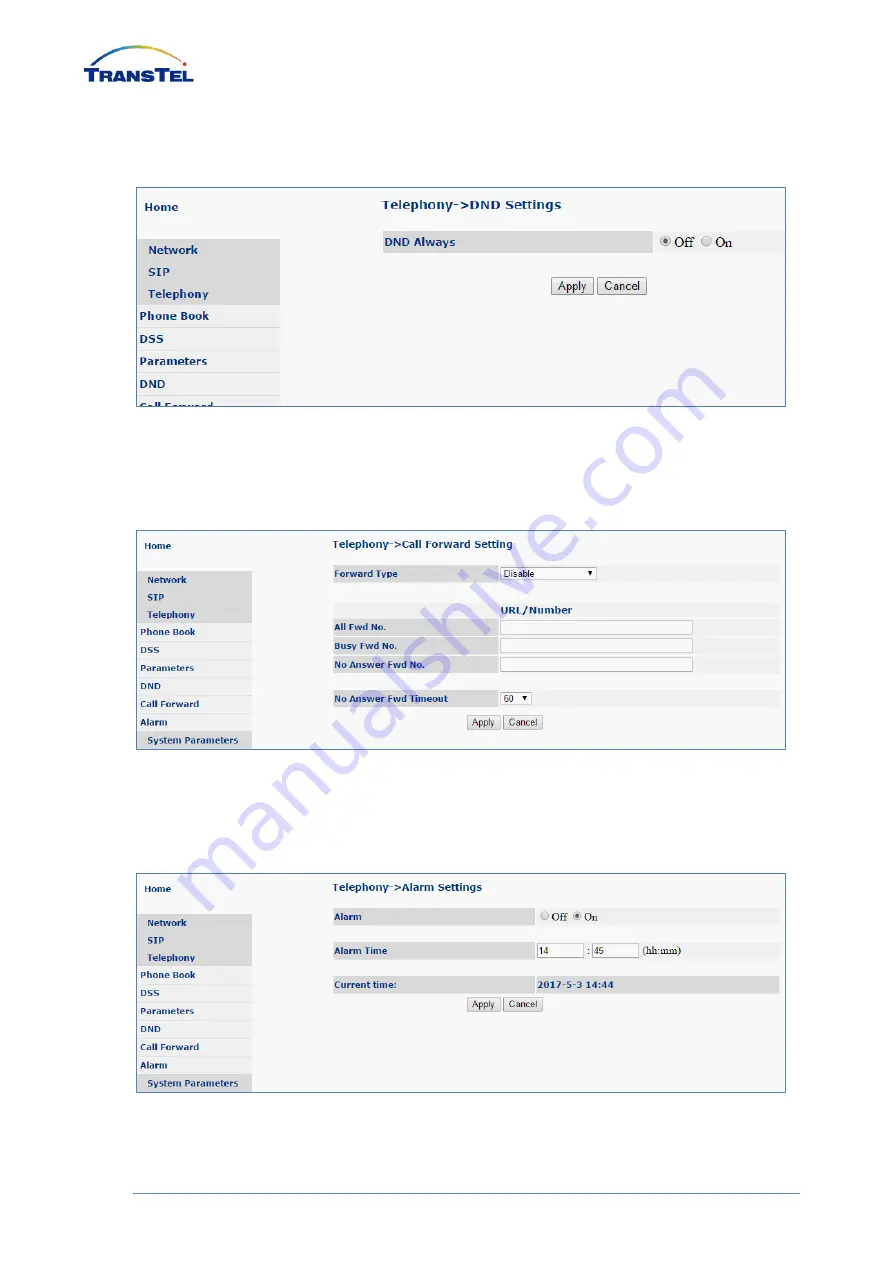 TransTel Communications IP37-71 Скачать руководство пользователя страница 16