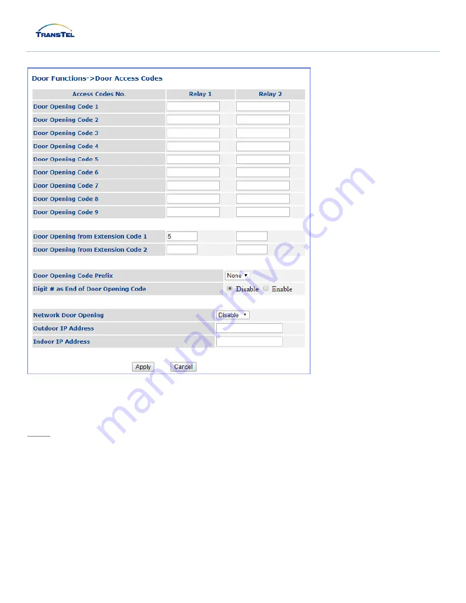 TransTel Communications IP3922 Series User Manual Download Page 25