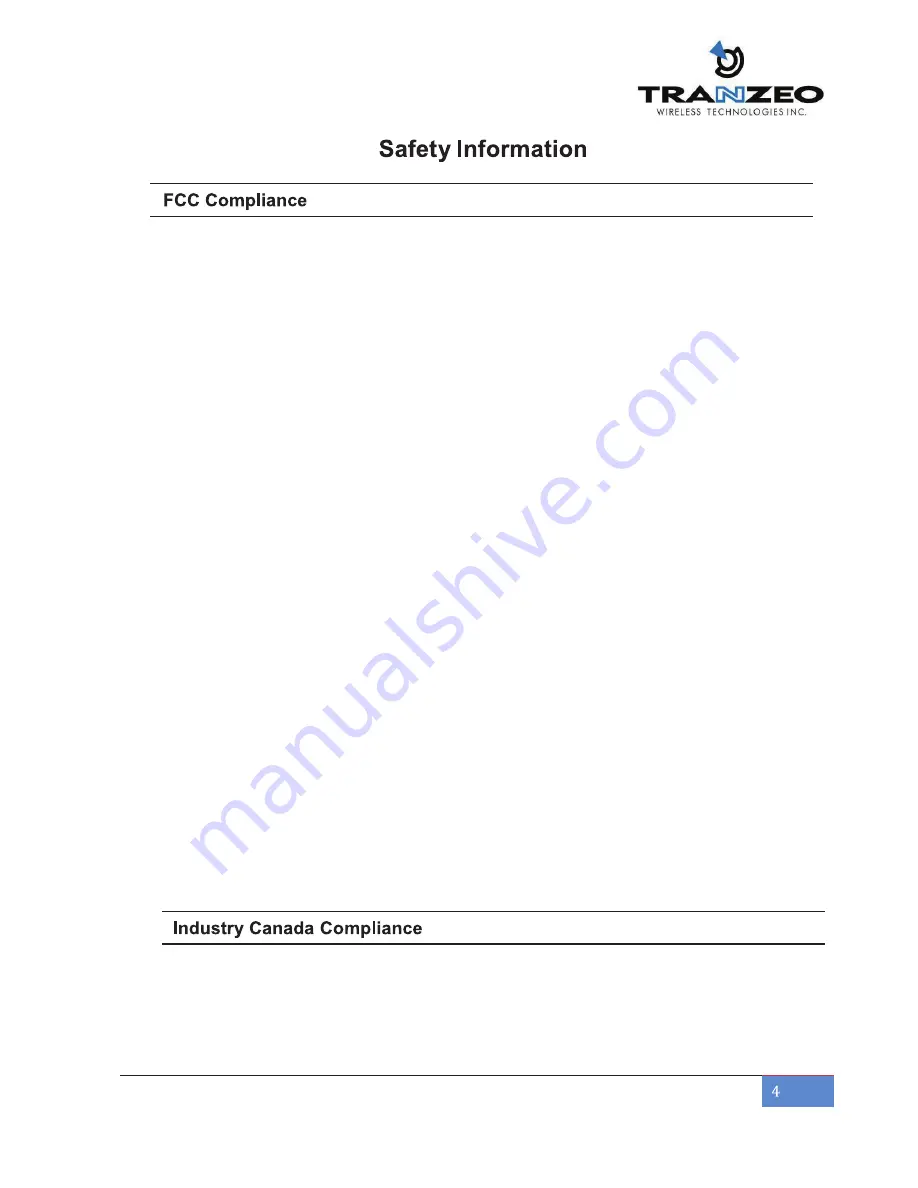 Tranzeo TR-MX50-15 Quick Start Manual Download Page 4