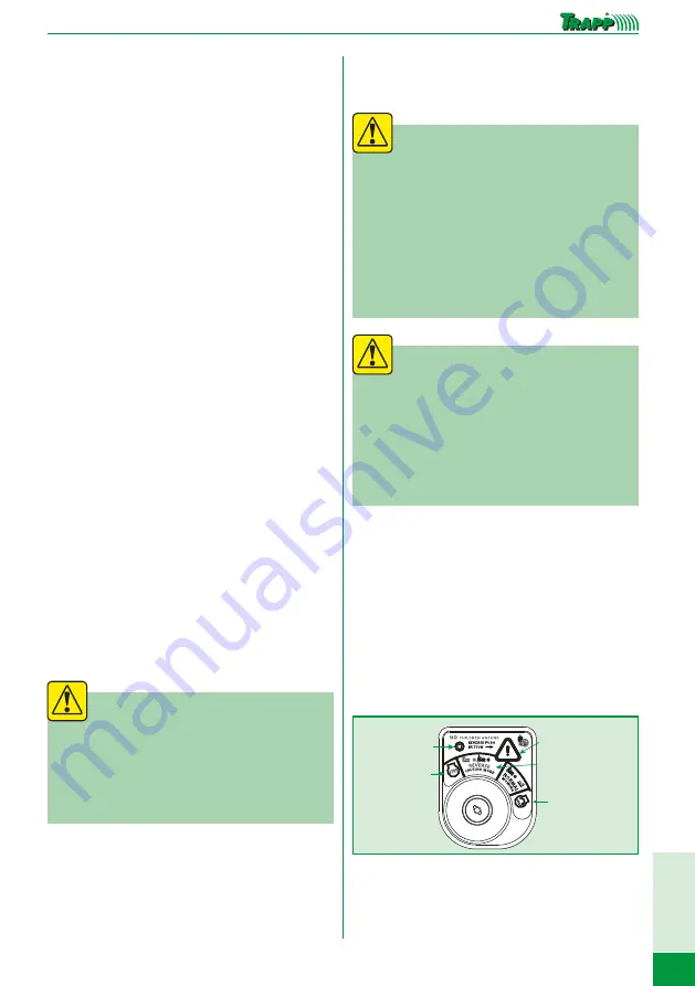 TRAPP 17.5 HP Instruction Manual Download Page 27