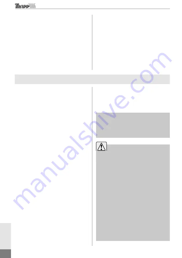 TRAPP TRF 300 Instruction Manual Download Page 42