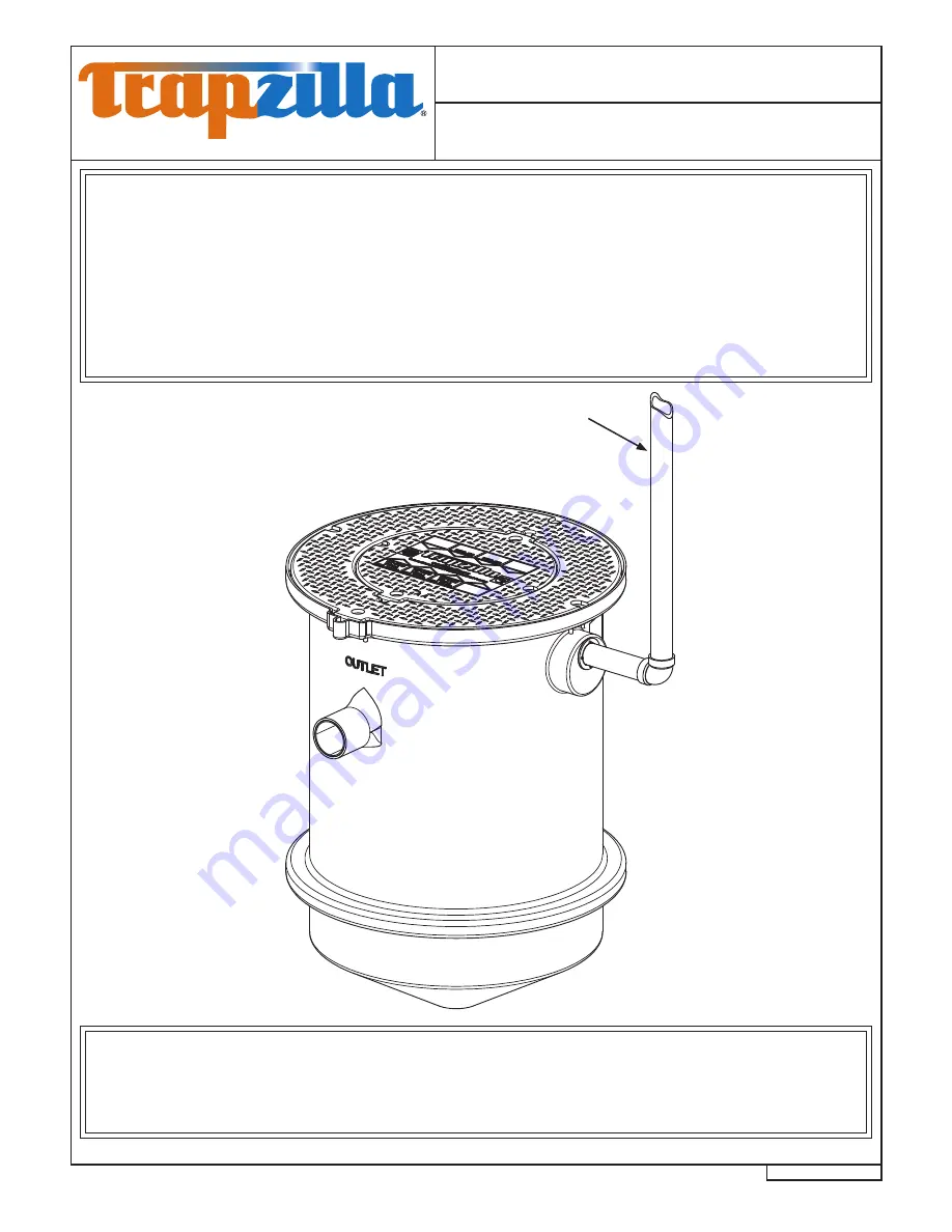 Trapzilla TSS-27 Installation & Maintenance Instructions Manual Download Page 9