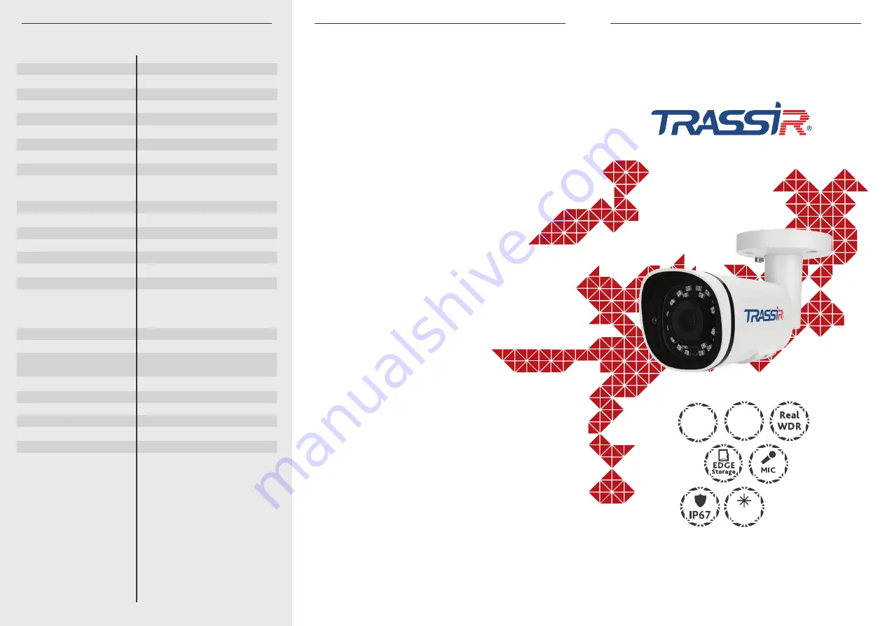 TRASSIR TR-D2121IR3 Manual Download Page 1