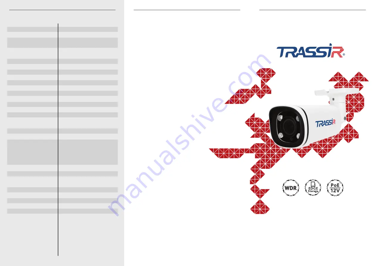 TRASSIR TR-D2253WDZIR7 Quick Start Manual Download Page 1