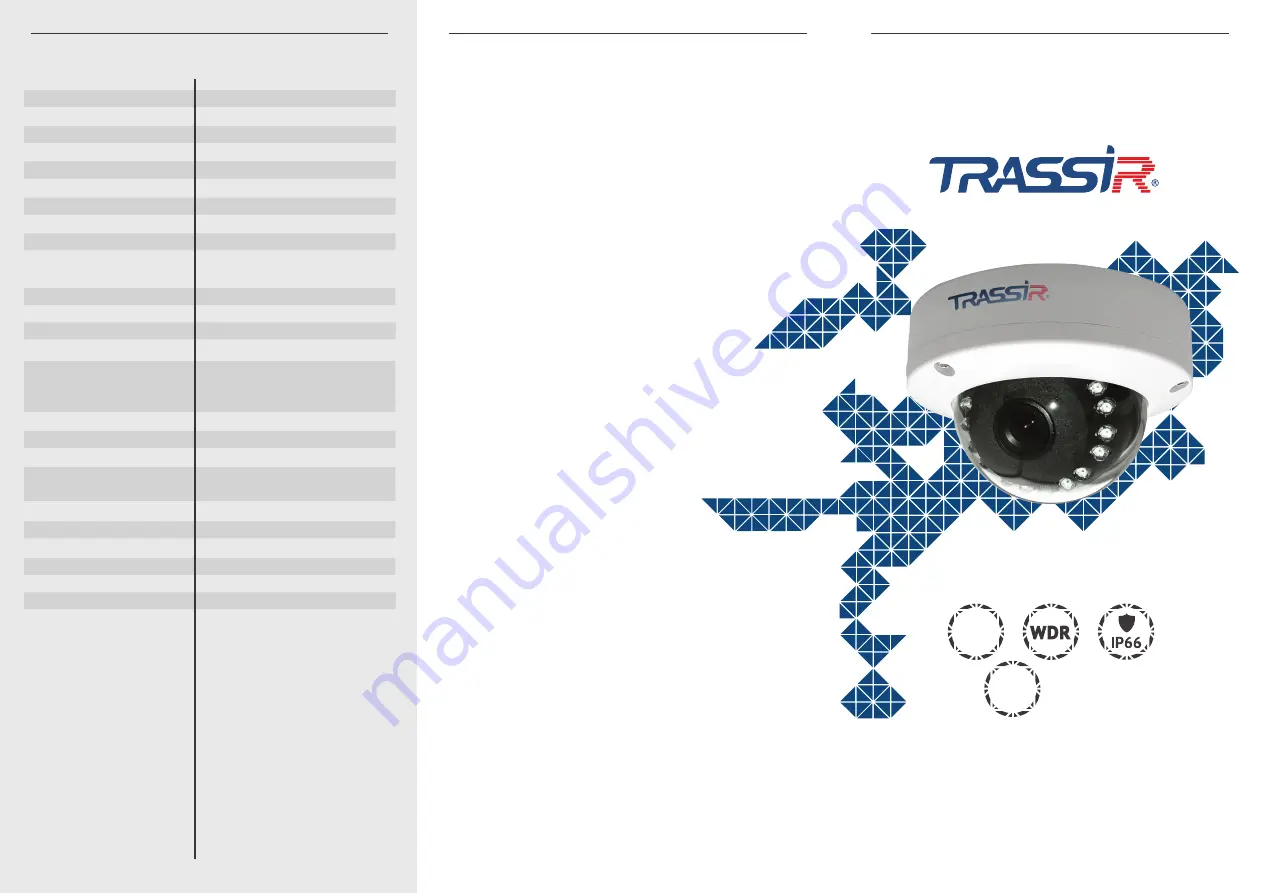 TRASSIR TR-D2D5 Quick Start Manual Download Page 1