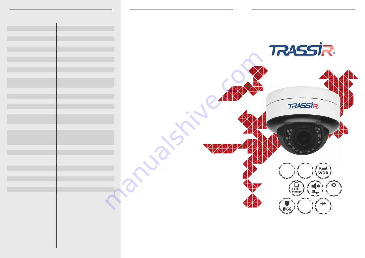 TRASSIR TR-D3123IR2 Quick Start Manual Download Page 1