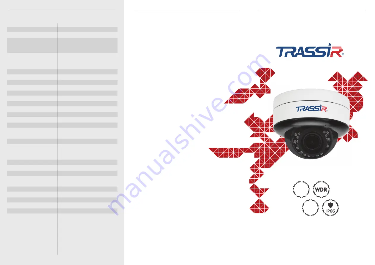 TRASSIR TR-D3153IR2 Quick Start Manual Download Page 1